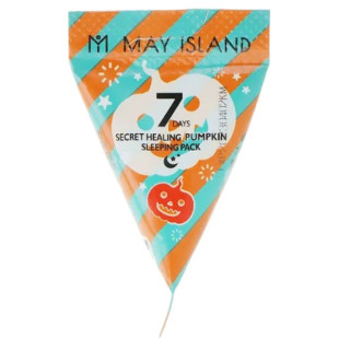 Успокаивающая ночная маска с тыквой May Island 7 Days Secret Healing Pumpkin Sleeping Pack 3g