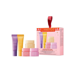 Набор Laneige Sleeping Pack: Berry 3g + Vanila 3g + Sweet Candy 3g + Lip Glowy Balm: Gummy Bear 5g + Mango 5g