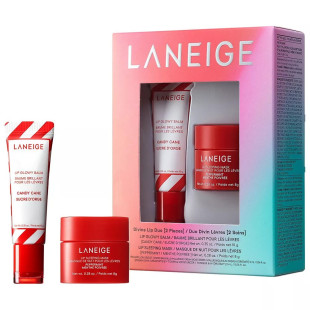 Набор Laneige Lip Sleeping Pack Peppermint 8g + Lip Glowy Balm Candycane 10g