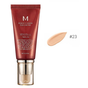 ВВ Крем Матирующий С Идеальным Покрытием Missha M Perfect Cover BB Cream SPF42 PA+++ (50ml, 23 оттенок - натуральный беж)