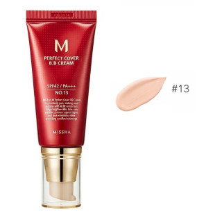 ВВ Крем Матирующий С Идеальным Покрытием Missha M Perfect Cover BB Cream SPF42 PA+++ (50ml, 13 оттенок – молочный беж)