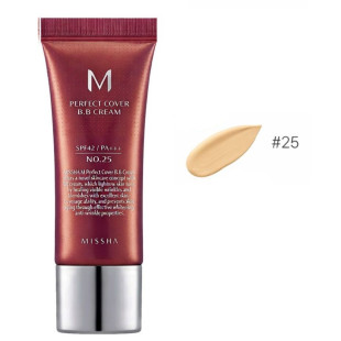 ВВ Крем Матирующий С Идеальным Покрытием Missha M Perfect Cover BB Cream SPF42 PA+++ (20ml, 25 оттенок - теплый беж)