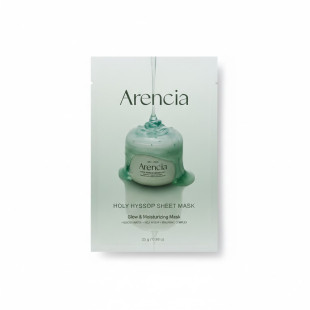 Успокаивающая тканевая маска с экстрактом иссопа Arencia Holy Hyssop Sheet Mask 25 мл