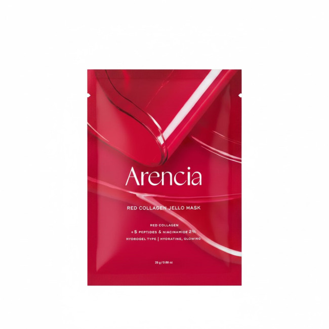 Гидрогелевая маска с коллагеном и пептидами Arencia Red Collagen Jello Mask 25g, фото 1