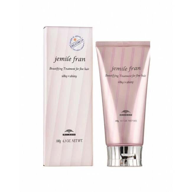 Бальзам для тонкого волосся Milbon Jemile Fran Treatment Silky Shiny 180g, фото 1