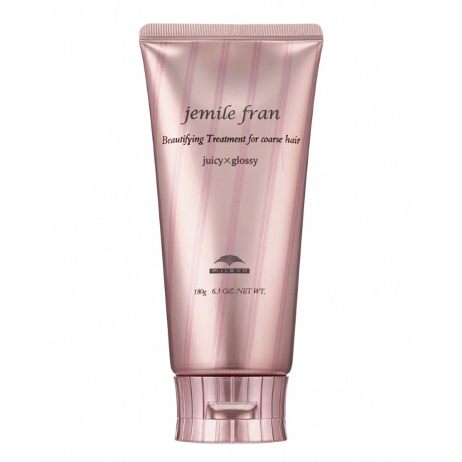 Бальзам для відновлення жорсткого волосся Milbon Jemile Fran Treatment Juicy Glossy 180g, фото 1 Бальзам для відновлення жорсткого волосся Milbon Jemile Fran Treatment Juicy Glossy 180g, фото 1