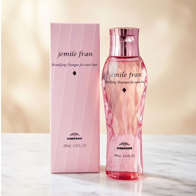 Шампунь для нормального, сухого та жорсткого волосся Milbon Jemile Fran Shampoo Diamond 200ml, фото 3 Шампунь для нормального, сухого та жорсткого волосся Milbon Jemile Fran Shampoo Diamond 200ml, фото 3