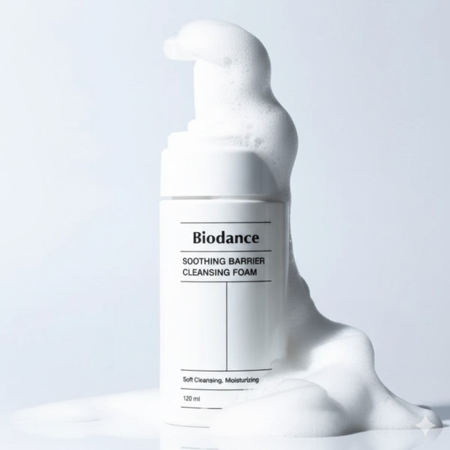 Пінка для вмивання Biodance Soothing Barrier Cleansing Foam 120ml, фото 3 Пінка для вмивання Biodance Soothing Barrier Cleansing Foam 120ml, фото 3