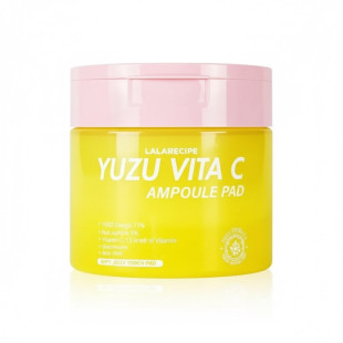 Осветляющие пэды для лица Lalarecipe Yuzu Vita C Ampoule Pad 150ml/80pcs 
