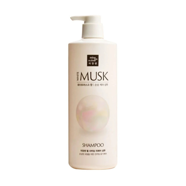 Відновлювальний шампунь для волосся Mise-En-Scène Pearl Shining Repair Shampoo White Musk Scent, фото 3 Відновлювальний шампунь для волосся Mise-En-Scène Pearl Shining Repair Shampoo White Musk Scent, фото 3