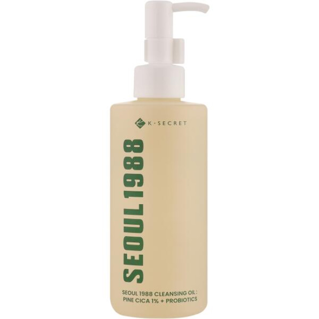 Гидрофильное масло для очищения лица K-Secret Seoul 1988 Cleansing Oil Pine Cica 1% + Probiotics 200ml, фото 1