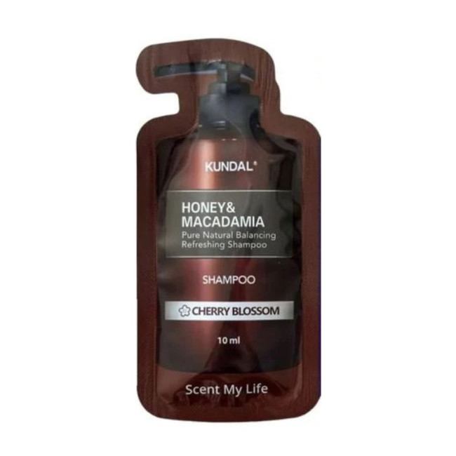 Шампунь для волос Kundal Honey & Macadamia Pure Natural Balancing Refreshing Shampoo Cherry Blossom 10 ml, фото 1 Шампунь для волос Kundal Honey & Macadamia Pure Natural Balancing Refreshing Shampoo Cherry Blossom 10 ml, фото 1