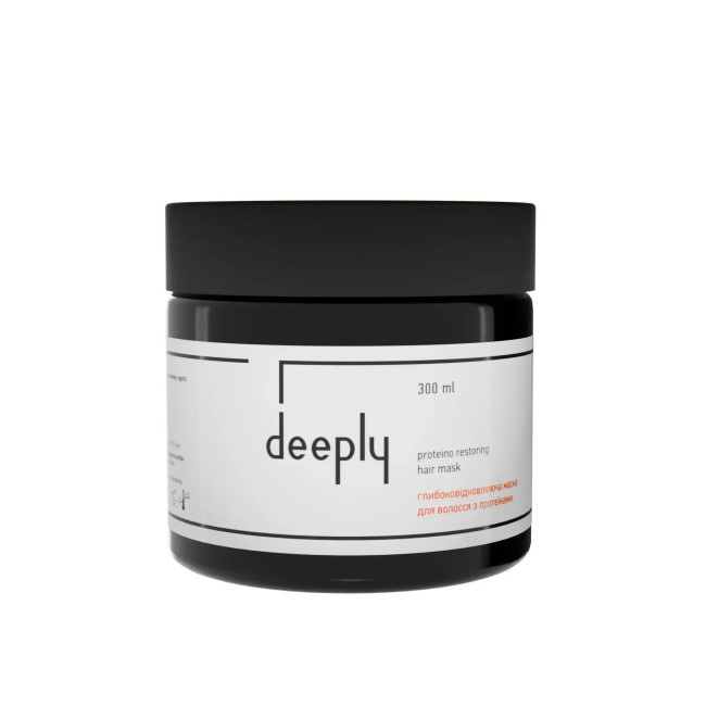 Глибоковідновлююча маска для волосся з протеїнами Deeply Protein Restoring Hair Mask 300 ml, фото 1