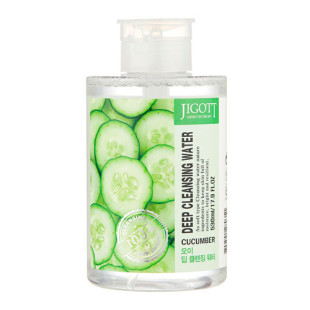 Очищувальна вода для обличчя Jigott Cucumber Deep Cleansing Water 530ml