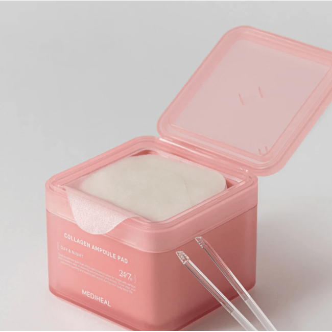 Тонер-пади з колагеном для підвищення пружності шкіри Mediheal Collagen Ampoule Pad 100шт, фото 5 Тонер-пади з колагеном для підвищення пружності шкіри Mediheal Collagen Ampoule Pad 100шт, фото 5