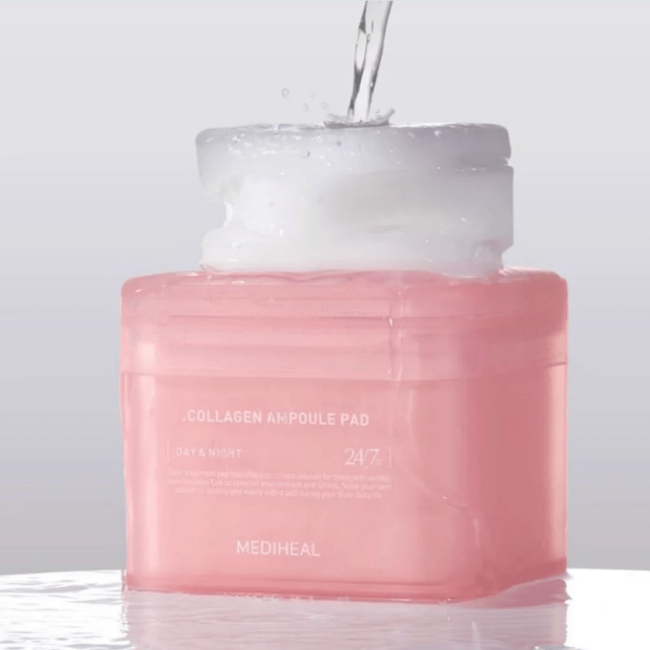 Тонер-пади з колагеном для підвищення пружності шкіри Mediheal Collagen Ampoule Pad 100шт, фото 4 Тонер-пади з колагеном для підвищення пружності шкіри Mediheal Collagen Ampoule Pad 100шт, фото 4