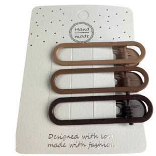 Набір Заколок зажимів для волосся CHACOTT Hair Set Clips Beige 6cm