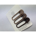 Набір Заколок зажимів для волосся CHACOTT Hair Set Clips Beige 6cm, фото 5
