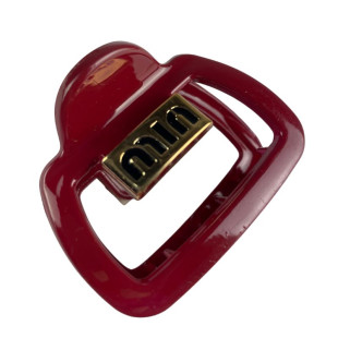 Заколка для волосся MIU MIU Hair Clip Gold Red 5.5cm*4.5cm 