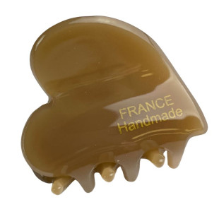 Заколка для волосся CHACOTT France hair clip Heart Dark Beige 3,5x3см