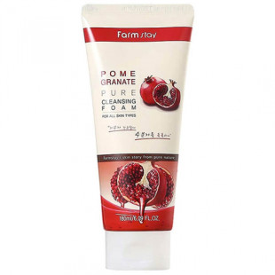 Пенка для умывания увлажняющая с экстрактом граната Farmstay Pomegranate Pure Cleansing Foam 180ml