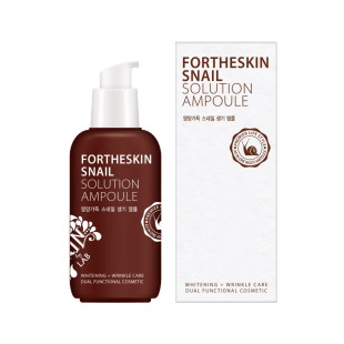 Ампульна сироватка для обличчя з муцином равлика Fortheskin Snail Solution Ampoule 100ml