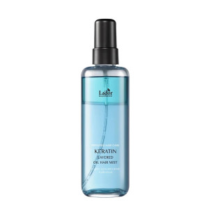Двухфазный мист для волос с ароматом инжира La'dor Keratin Layered Oil Mist Fig Tea 130ML
