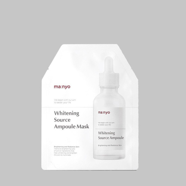 Маска гидрогелевая осветляющая с ниацинамидом Manyo Factory Whitening Source Ampoule Mask 25ml, фото 1 Маска гидрогелевая осветляющая с ниацинамидом Manyo Factory Whitening Source Ampoule Mask 25ml, фото 1
