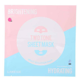 Маска для выравнивания тона и тонизирования кожи с ниацинамидом Laneige Brightening Two Tone Sheet Mask 28ml