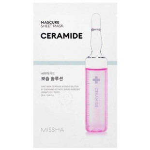 Маска Восстанавливающая Для Лица С Керамидами MISSHA Mascure Moisture Barrier Solution Sheet Mask Ceramide 27ml