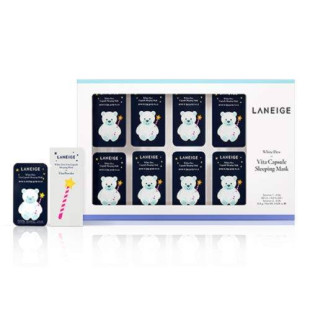 Маска выравнивающая тон лица с витамином "С" Laneige White Dew Vita Capsule Sleeping Mask 3ml*1шт 8шт * 3ml