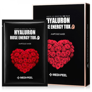 Маска Тканевая С Розой Для Омолаживания Кожи MEDI-PEEL Hyaluron 100 Rose Energy Tox 30ml