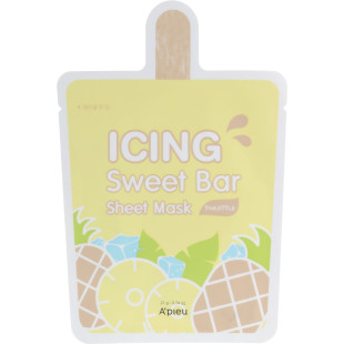 Тканевая маска с экстрактом ананаса A'pieu icing sweet bar sheet mask pineapple 21g Тканевая маска с экстрактом ананаса A'pieu icing sweet bar sheet mask pineapple 21g
