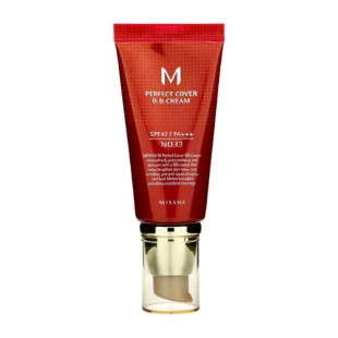 ВВ Крем Матирующий С Идеальным Покрытием Missha M Perfect Cover BB Cream SPF42 PA+++  50ml, 13 оттенок - молочный беж