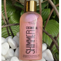 Кокосова олія для засмаги Top Beauty Shimmer Coconut Oil Rose із шимером, 200 мл, фото 3