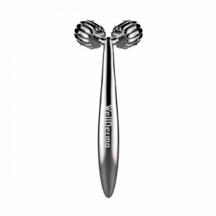 Массажер роликовый для лица Wellderma Face Lifting Dark Silver Roller