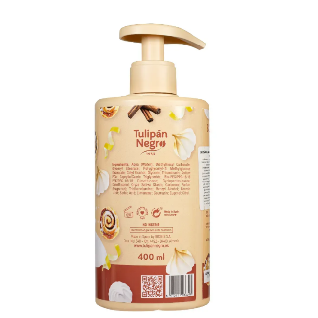 Лосьйон для тіла Tulipan Negro Молочне Безе 400 мл , фото 3 Лосьйон для тіла Tulipan Negro Молочне Безе 400 мл , фото 3