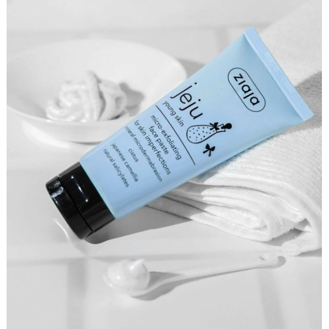 Микроотшелушивающая паста для лица JEJU Ziaja 75мл, фото 4 Микроотшелушивающая паста для лица JEJU Ziaja 75мл, фото 4