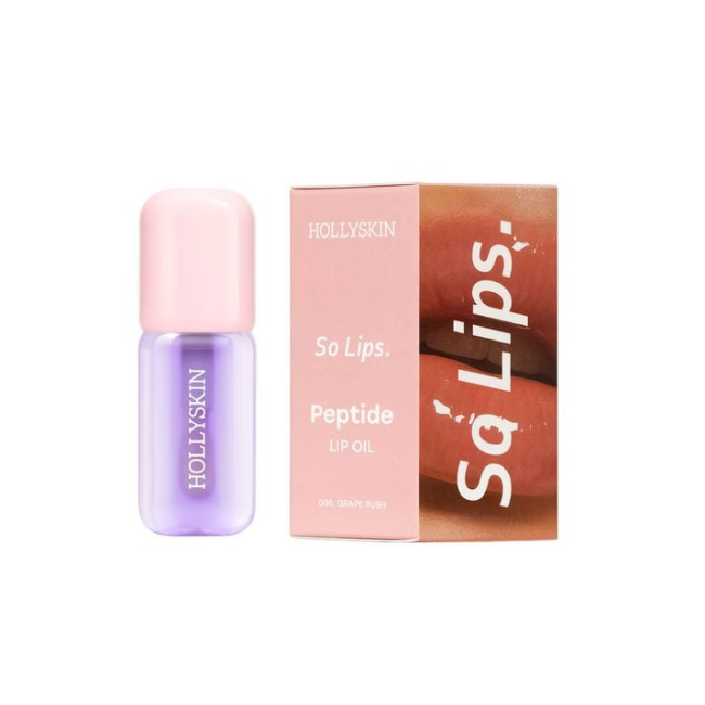 Зволожувальна олія для губ HOLLYSKIN So Lips. Peptide Lip Oil 005. Grape Rush 4 ml, фото 1 Зволожувальна олія для губ HOLLYSKIN So Lips. Peptide Lip Oil 005. Grape Rush 4 ml, фото 1