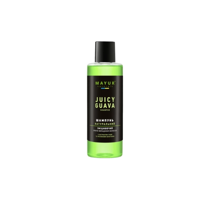 Шампунь Гуава натуральный укрепляющий для нормальных волос ТМ Mayur 200 мл, фото 1