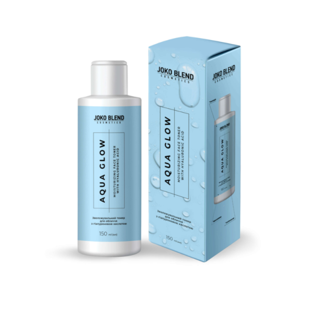 Зволожувальний тонер для обличчя з гіалуроновою кислотою Aqua Glow Joko Blend 150 мл, фото 1