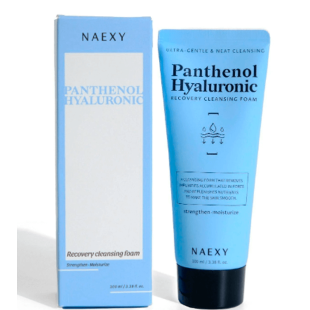 Гіалуронова очищувальна пінка для обличчя NAEXY Panthenol Hyaluronic Recovery Cleansing Foam 100ml
