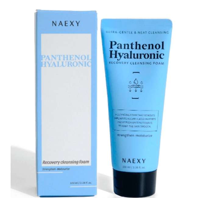 Гиалуроновая очищающая пенка для лица NAEXY Panthenol Hyaluronic Recovery Cleansing Foam 100ml, фото 1 Гиалуроновая очищающая пенка для лица NAEXY Panthenol Hyaluronic Recovery Cleansing Foam 100ml, фото 1