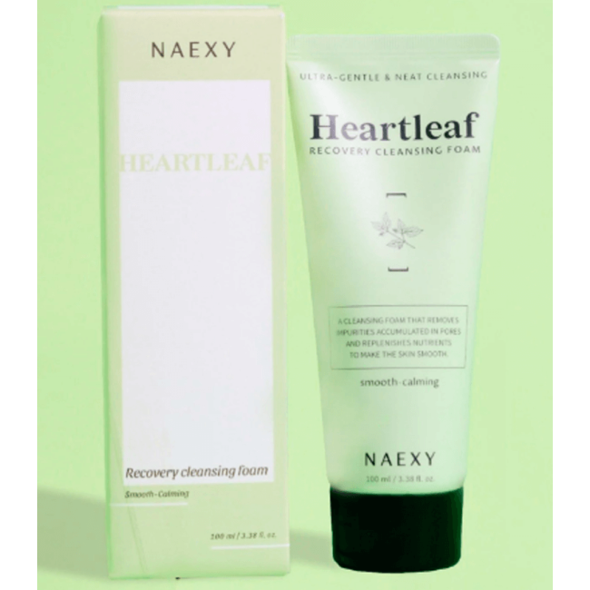 Очищающая пенка для лица NAEXY Heartleaf Recovery Cleansing Foam 100ml, фото 4 Очищающая пенка для лица NAEXY Heartleaf Recovery Cleansing Foam 100ml, фото 4