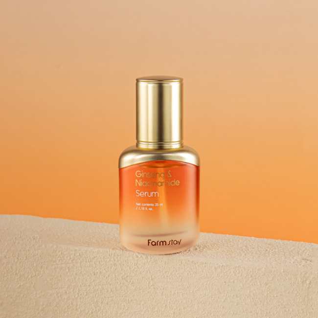 Сироватка для обличчя FARMSTAY JINSHENG & NIACINAMIDE SERUM 35ml, фото 3 Сироватка для обличчя FARMSTAY JINSHENG & NIACINAMIDE SERUM 35ml, фото 3