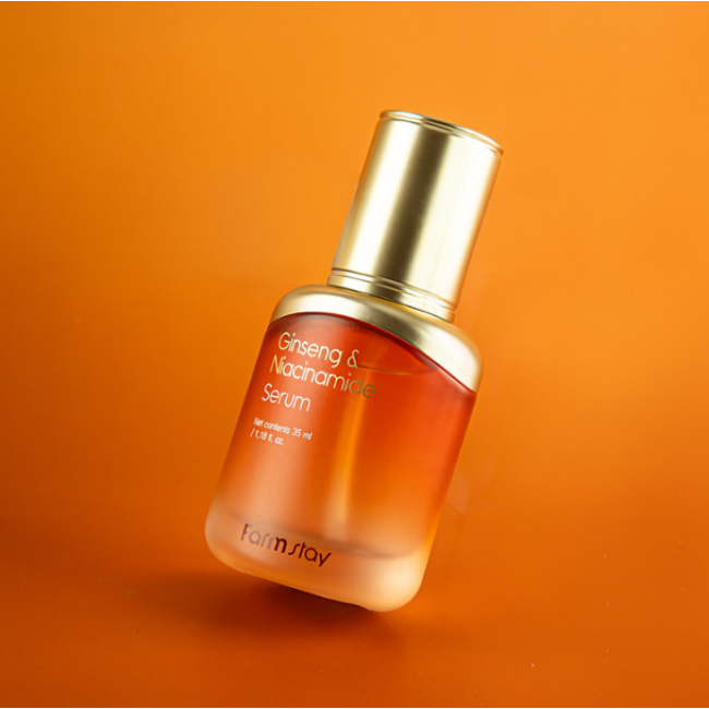 Сироватка для обличчя FARMSTAY JINSHENG & NIACINAMIDE SERUM 35ml, фото 4 Сироватка для обличчя FARMSTAY JINSHENG & NIACINAMIDE SERUM 35ml, фото 4