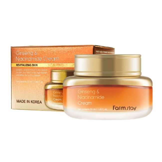 Крем для лица FARMSTAY JINSHENG & NIACINAMIDE CREAM 55 ml, фото 3 Крем для лица FARMSTAY JINSHENG & NIACINAMIDE CREAM 55 ml, фото 3