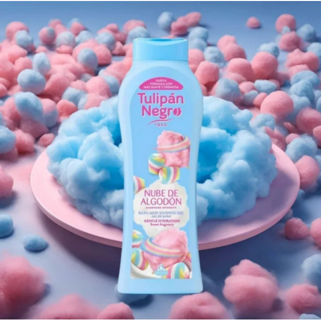 Гель для душу Tulipan Negro Бавовняна хмара, 650 мл, фото 3 Гель для душу Tulipan Negro Бавовняна хмара, 650 мл, фото 3