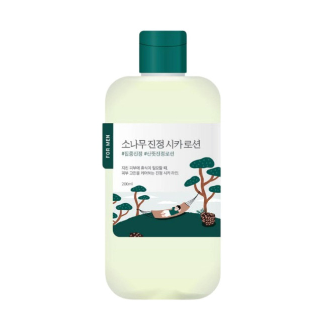 Успокаивающий лосьон для мужчин ROUND LAB For Men Pine Calming Cica LOTION 200 ml, фото 1