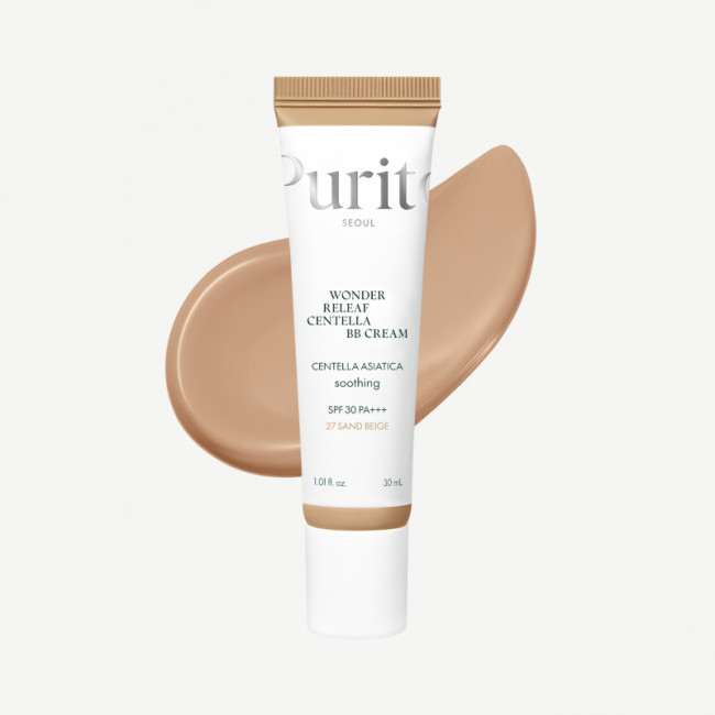 BB-крем с экстрактом центели азиатской PURITO WONDER RELEAF CENTELLA BB Cream #27 Sand Beige 30ml, фото 1 BB-крем с экстрактом центели азиатской PURITO WONDER RELEAF CENTELLA BB Cream #27 Sand Beige 30ml, фото 1